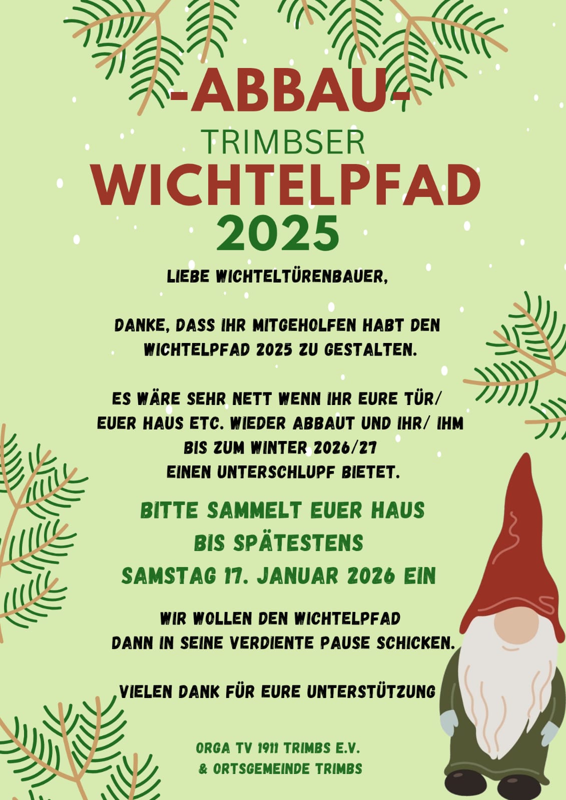 2026 Abbau Wichtel